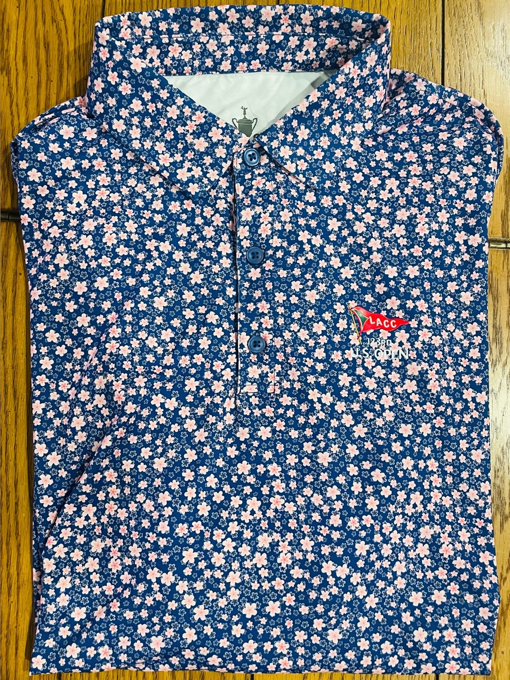 U.S. Open Los Angeles Country Club 123rd,  Polo Shirt, Navy Geranium color,XL
